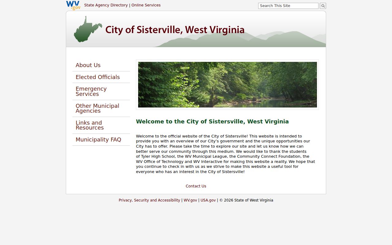 Sistersville court records official city information